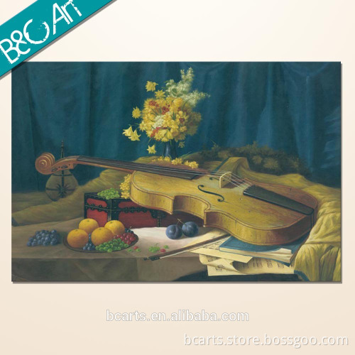 YJ(7014) Hot painting musical instrument beside flower vase
